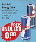 Energy Drink Angebote von Red Bull bei V-Markt Kempten für 0,88 €