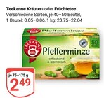 Kräutertee im Angebot bei GLOBUS in Krefeld Kräutertee Angebote von Teekanne bei GLOBUS Krefeld für 2,49 €