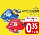Joghurt mit der Ecke im Angebot bei EDEKA in Ravensburg Joghurt mit der Ecke Angebote von müller bei EDEKA Ravensburg für 0,35 €