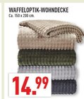 WAFFELOPTIK-WOHNDECKE Angebote bei Marktkauf Rheda-Wiedenbrück für 14,99 €