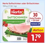 Saftschinken oder Grillschinken bei Netto Marken-Discount im Herrsching Prospekt für 1,79 €