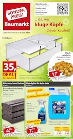 Aktueller Sonderpreis Baumarkt Prospekt mit Bier, "... da, wo kluge Köpfe clever kaufen!", Seite 1