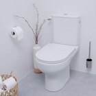 Pack WC à poser sans bride avec abattant déclipsable et frein de chute, sortie horizontale, blanc, effet Vortex, GoodHome Cavally - GoodHome - Castorama à Sarcelles Pack WC à poser sans bride avec abattant déclipsable et frein de chute, sortie horizontale, blanc, effet Vortex, GoodHome Cavally - GoodHome en promo chez Castorama Sarcelles à 99,00 €