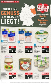 Milchreis Angebot im Kaufland Prospekt, gültig von 26.02.2026 bis 04.03.2026 Milchreis Angebot im aktuellen Kaufland Prospekt auf Seite 20
