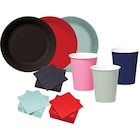 SUR TOUTE LA VAISSELLE À JETER COULEUR UNIE : ASSIETTES, GOBELETS ET SERVIETTES - CARREFOUR HOME en promo chez Carrefour Pessac