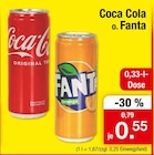 Coca Cola oder Fanta im Angebot bei Zimmermann in Wolfsburg Coca Cola oder Fanta Angebote von Coca Cola bei Zimmermann Wolfsburg für 0,55 €