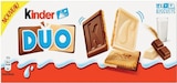 Biscuits - KINDER DUO - Supermarchés Match à Amiens Biscuits - KINDER DUO en promo chez Supermarchés Match Amiens à 1,29 €