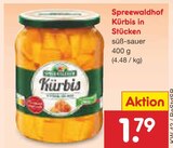 Kürbis in Stücken im Angebot bei Netto Marken-Discount in Eberswalde Kürbis in Stücken Angebote von Spreewaldhof bei Netto Marken-Discount Eberswalde für 1,79 €