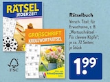 Rätselbuch Angebote bei ALDI SÜD Leonberg für 1,99 €