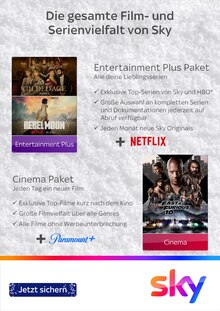 Fernseher im aktuellen Sky Prospekt (Gießen) Fernseher im Sky Prospekt "Erlebe eine fantastische Zeit" mit 4 Seiten (Gießen)