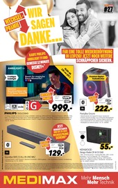 MEDIMAX Elektromarkt Prospekt der aktuellen Woche mit 8 Seiten, gültig von 27.06.2025 bis 04.07.2025, in Grana und Umgebung Aktueller MEDIMAX Elektromarkt Prospekt in Grana und Umgebung, "WIR SAGEN DANKE…" mit 8 Seiten, 27.06.2025 - 04.07.2025