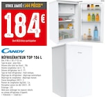 Promo RÉFRIGÉRATEUR TOP 106 L à 184,00 € dans le catalogue Brico Cash à Gauchy