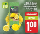 Bio Zitronen Angebote von EDEKA bei nah und gut Jena für 1,00 €