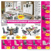 Aktueller SB Möbel Boss Prospekt mit Tisch, "WEIHNACHTSGELD GESCHENKT", Seite 9