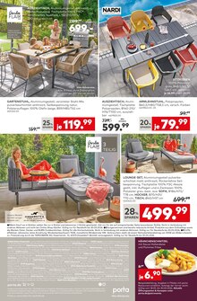 Gartensitzmöbel im aktuellen porta Möbel Prospekt (Bielefeld) Gartensitzmöbel im porta Möbel Prospekt "PREIS HAMMER" mit 16 Seiten (Bielefeld)