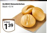 Aktuelles Weizenbrötchen Angebot bei GLOBUS in Jena ab 1,39 €