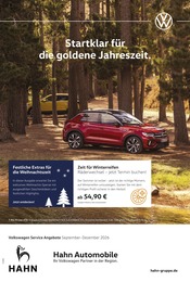 Volkswagen Werkstatt & Auto Prospekt der aktuellen Woche mit 1 Seite, gültig von 01.09.2026 bis 31.12.2026, in Uhingen und Umgebung Aktueller Volkswagen Werkstatt & Auto Prospekt in Uhingen und Umgebung, "Herbst im Kopf. Sicherheit im Auto." mit 1 Seite, 01.09.2026 - 31.12.2026