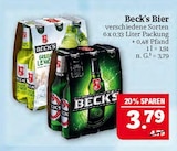 Bier im Angebot bei Marktkauf in Borna Bier Angebote von Beck's bei Marktkauf Borna für 3,79 €