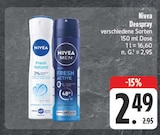 Fresh Natural Deospray Angebote von Nivea bei EDEKA Amberg für 2,49 €