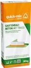 Gartenbau-Beton mit Trass im Angebot bei Hellweg in Essen Gartenbau-Beton mit Trass Angebote von quick-mix bei Hellweg Essen für 6,99 €