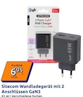 Wandladegerät mit 2 Anschlüssen GaN3 Angebote von Sitecom bei Action Wiesbaden für 6,95 €