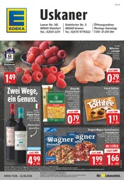 EDEKA Discounter Prospekt der aktuellen Woche mit 26 Seiten, gültig von 17.08.2026 bis 22.08.2026, in Laer und Umgebung Aktueller EDEKA Discounter Prospekt in Laer und Umgebung, "Aktuelle Angebote" mit 26 Seiten, 17.08.2026 - 22.08.2026