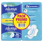 Protections hygiéniques "Pack Promo" - ALWAYS en promo chez Carrefour Protections hygiéniques "Pack Promo" - ALWAYS dans le catalogue Carrefour