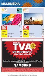 Prix et réduction Tv Led dans le prospectus Carrefour en cours Offre Tv Led dans le catalogue Carrefour du moment à la page 70