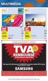 Promos Télévision dans le catalogue "Carrefour" de Carrefour Télévision en promo dans le catalogue Carrefour à la page 70
