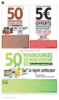 Prospectus Intermarché en cours, "50% REMBOURSÉS EN BONS D'ACHAT SUR TOUT LE RAYON CAFÉ", page 2 sur 64