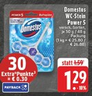 WC-Stein Power 5 im Angebot bei E center in Hürth WC-Stein Power 5 Angebote von Domestos bei E center Hürth für 1,29 €