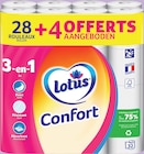 Papier hygiénique confort blanc x28 - LOTUS - Intermarché Hyper à Toulouse Papier hygiénique confort blanc x28 - LOTUS en promo chez Intermarché Hyper Toulouse à 9,34 €