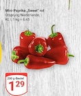 Aktuelle Paprika Angebote bei GLOBUS in Krefeld Aktuelles Mini-Paprika Sweet rot Angebot bei GLOBUS in Krefeld ab 1,29 €
