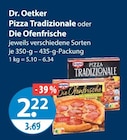 Pizza Tradizionale oder Die Ofenfrische von Dr. Oetker im aktuellen V-Markt Prospekt für 2,22 €