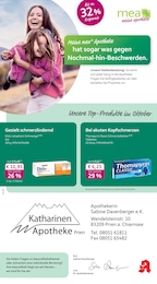 mea - meine apotheke Prospekt für Prien: "Unsere Oktober-Angebote", 4 Seiten, 01.10.2025 - 31.10.2025
