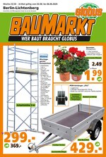 Globus-Baumarkt Prospekt für Fredersdorf-Vogelsdorf mit 20 Seiten Globus-Baumarkt Prospekt für Fredersdorf-Vogelsdorf: "WER BAUT BRAUCHT GLOBUS", 20 Seiten, 02.06.2020 - 06.06.2020