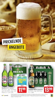 Bier im EDEKA Prospekt "Aktuelle Angebote" mit 58 Seiten (Stuttgart)