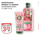 Shampoo im Angebot bei GLOBUS in Gießen Shampoo Angebote von Herbal Essences bei GLOBUS Gießen für 3,29 €
