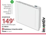 Radiateur à inertie sèche Tenea à Mr.Bricolage dans Sauclières