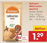 Weihnachtsgewürze im Angebot bei Netto Marken-Discount in Mettmann Weihnachtsgewürze Angebote von Ostmann bei Netto Marken-Discount Mettmann für 1,29 €