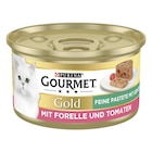 GOURMET Gold Feine Pastete mit Forelle und Tomaten 85 g Angebote von Gourmet bei Zookauf Schwerte für 0,49 €