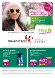 mea - meine apotheke Prospekt "Unsere April-Angebote" mit 2 Seiten (Dormagen)