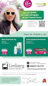 Aktueller mea - meine apotheke Prospekt (Wallerfangen, 4 Seiten zum blättern mea - meine apotheke Prospekt Unsere Mai-Angebote mit 4 Seiten