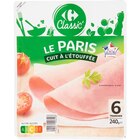 Jambon de Paris - CARREFOUR CLASSIC' - Carrefour Jambon de Paris - CARREFOUR CLASSIC' à 2,75 € dans le catalogue Carrefour