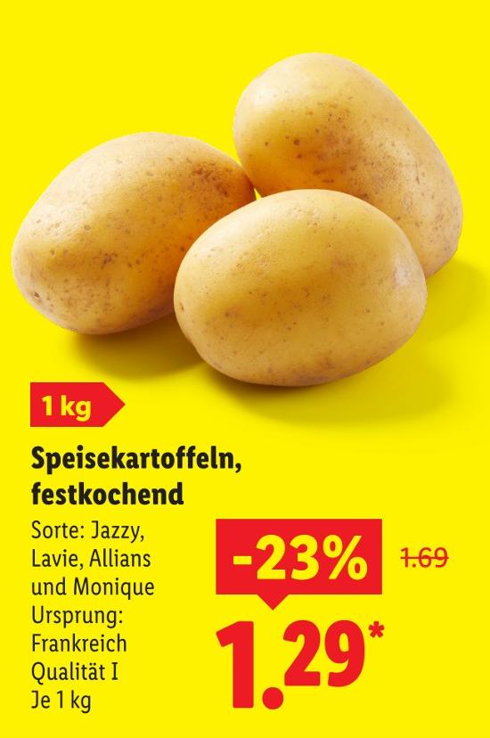 Speisekartoffeln, festkochend