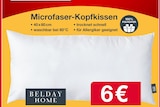 Microfaser-Kopfkissen Angebote von BELDAY Home bei Woolworth Stuttgart für 6,00 €