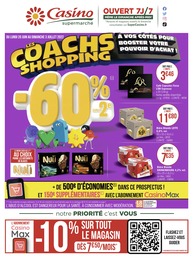 Catalogue Casino Supermarchés à Colombes, avec 46 pages Prospectus Casino Supermarchés à Colombes, "Les coachs shopping", 46 pages, 20/06/2022 - 03/07/2022