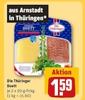 Die Thüringer Duett für 1,59 € bei REWE im Angebot Die Thüringer Duett im aktuellen REWE Prospekt
