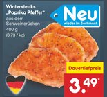 Wintersteaks "Paprika Pfeffer" Angebote bei Netto Marken-Discount Kempten für 3,49 €