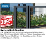 System-Drehflügeltor im Angebot bei bauSpezi in Bamberg System-Drehflügeltor Angebote von Hadra bei bauSpezi Bamberg für 399,99 €